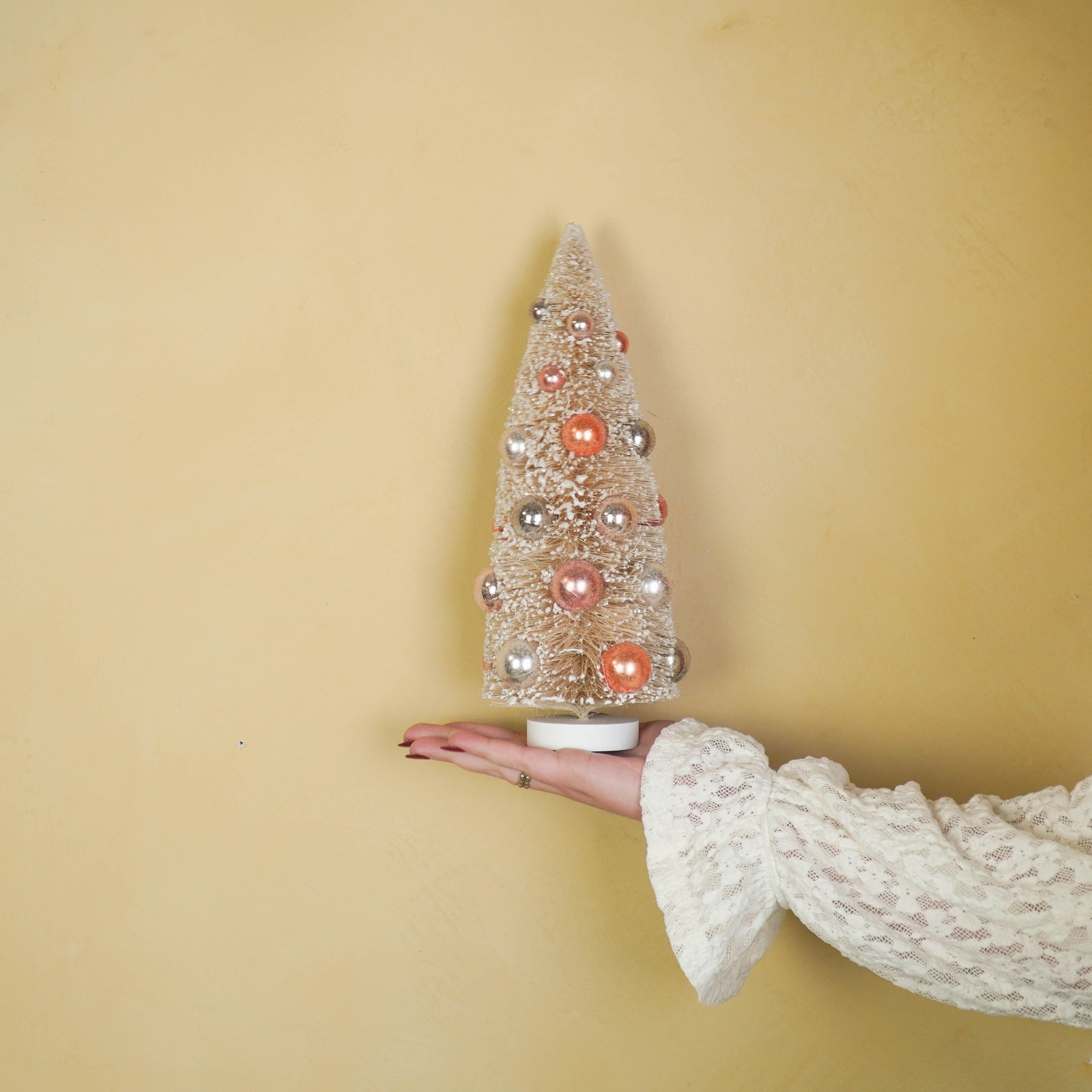 HOUSEVITAMIN DECORATIEVE KERSTBOOM SISAL/KUNSTSTOF TAUPE 31 CM