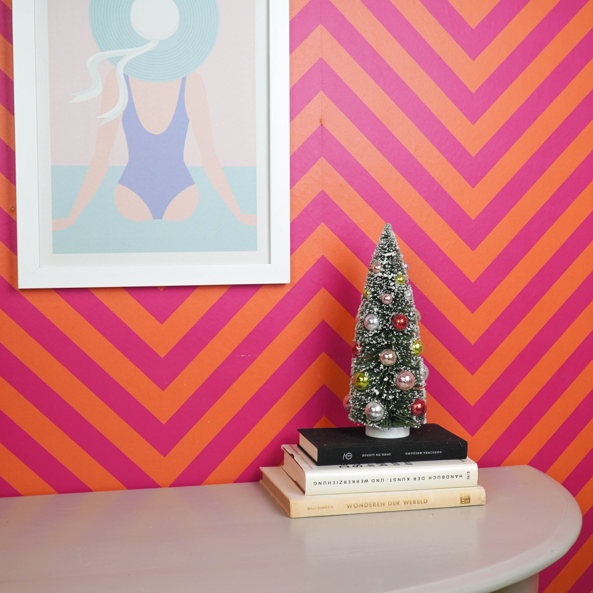HOUSEVITAMIN DECORATIEVE KUNSTKERSTBOOM GROEN/MULTICOLOR 30 CM