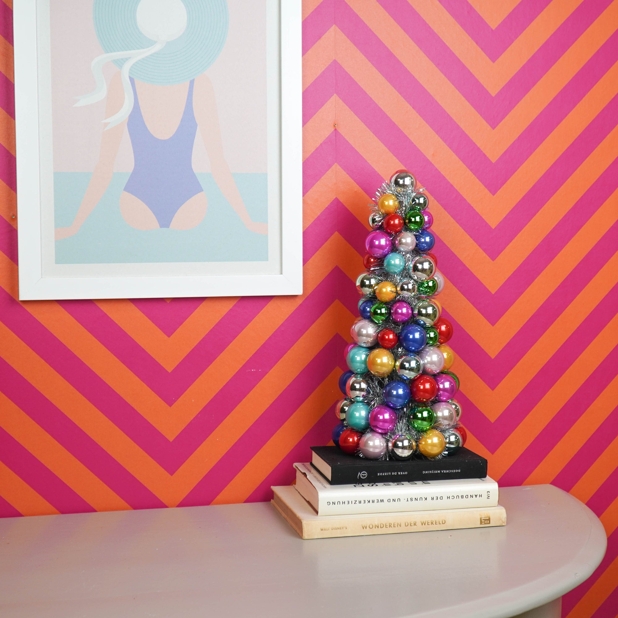 HOUSEVITAMIN DECORATIEVE KERSTBOOM KERSTBALLEN MULTICOLOR 41 CM