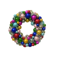 HOUSEVITAMIN KERSTKRANS KERSTBALLEN KUNSTSTOF MULTICOLOR 34 CM