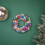 HOUSEVITAMIN KERSTKRANS KERSTBALLEN KUNSTSTOF MULTICOLOR 34 CM
