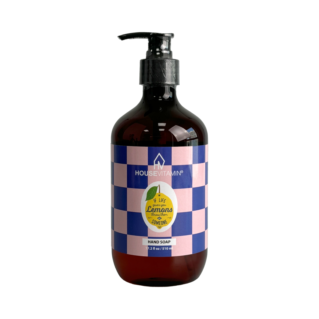 HOUSEVITAMIN HANDZEEP LEMON/BERGAMOT VEGAN 500 ML
