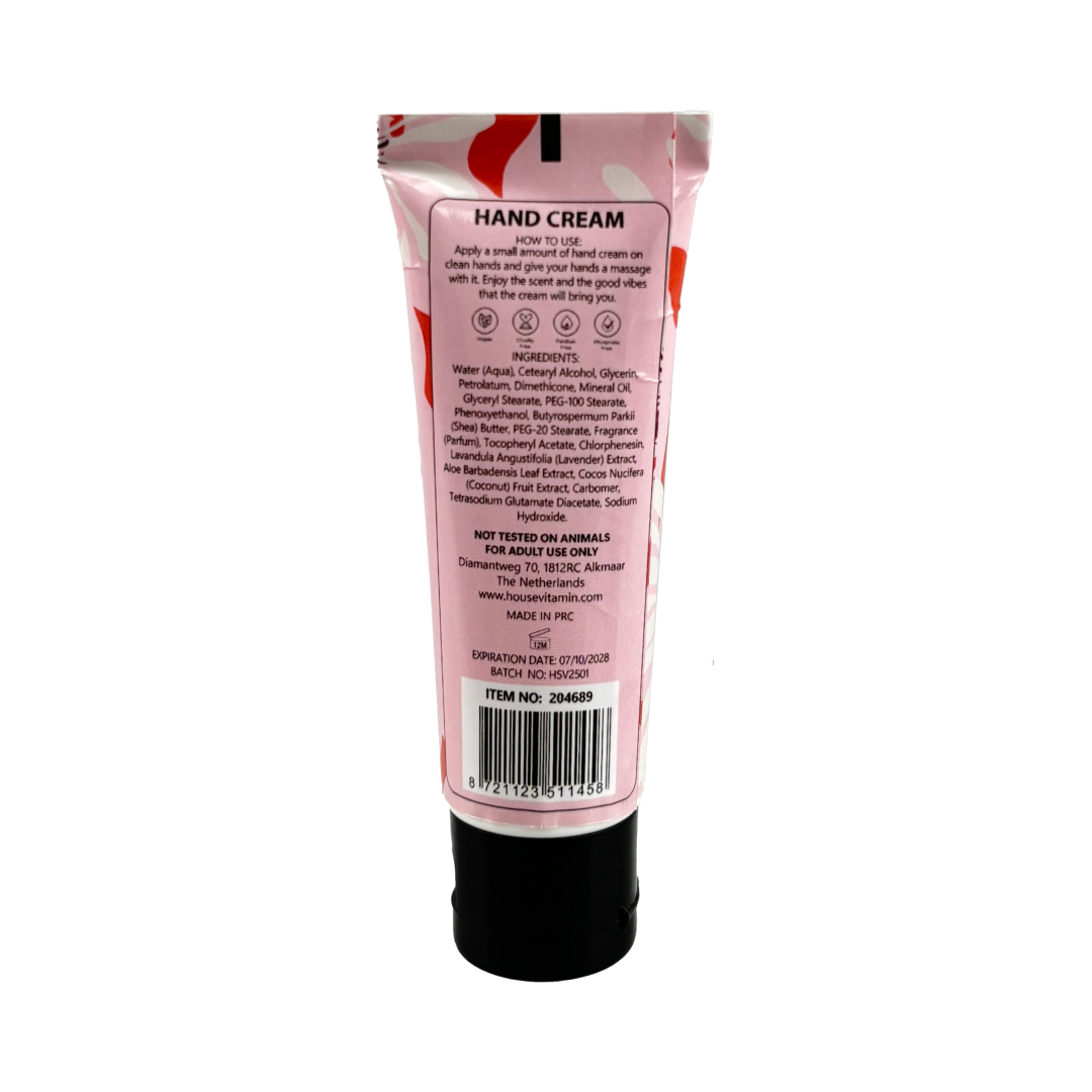 HOUSEVITAMIN HANDCRÈME PEONY BLUSH VEGAN 30 ML
