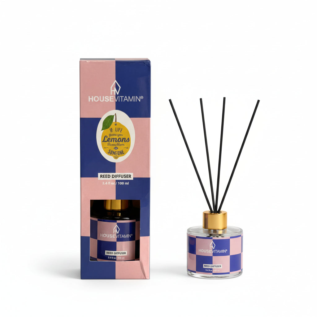 HOUSEVITAMIN GEURDIFFUSER LEMON/BERGAMOT/BASILICUM 100 ML
