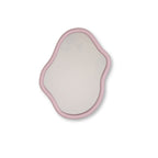 HOUSEVITAMIN ORGANISCHE WANDSPIEGEL MDF/GLAS LICHTROZE 40 × 30 CM