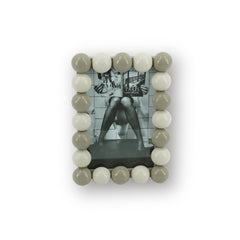 HOUSEVITAMIN FOTOLIJST BUBBLES MDF ZAND/TAUPE 18,5 × 13,5 CM