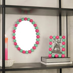 HOUSEVITAMIN FOTOLIJST BUBBLES MDF NEONROZE/MINT 18,5 × 13,5 CM