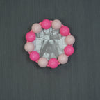 HOUSEVITAMIN FOTOLIJST BUBBLES MDF LICHTROZE/NEONROZE 14,5 CM