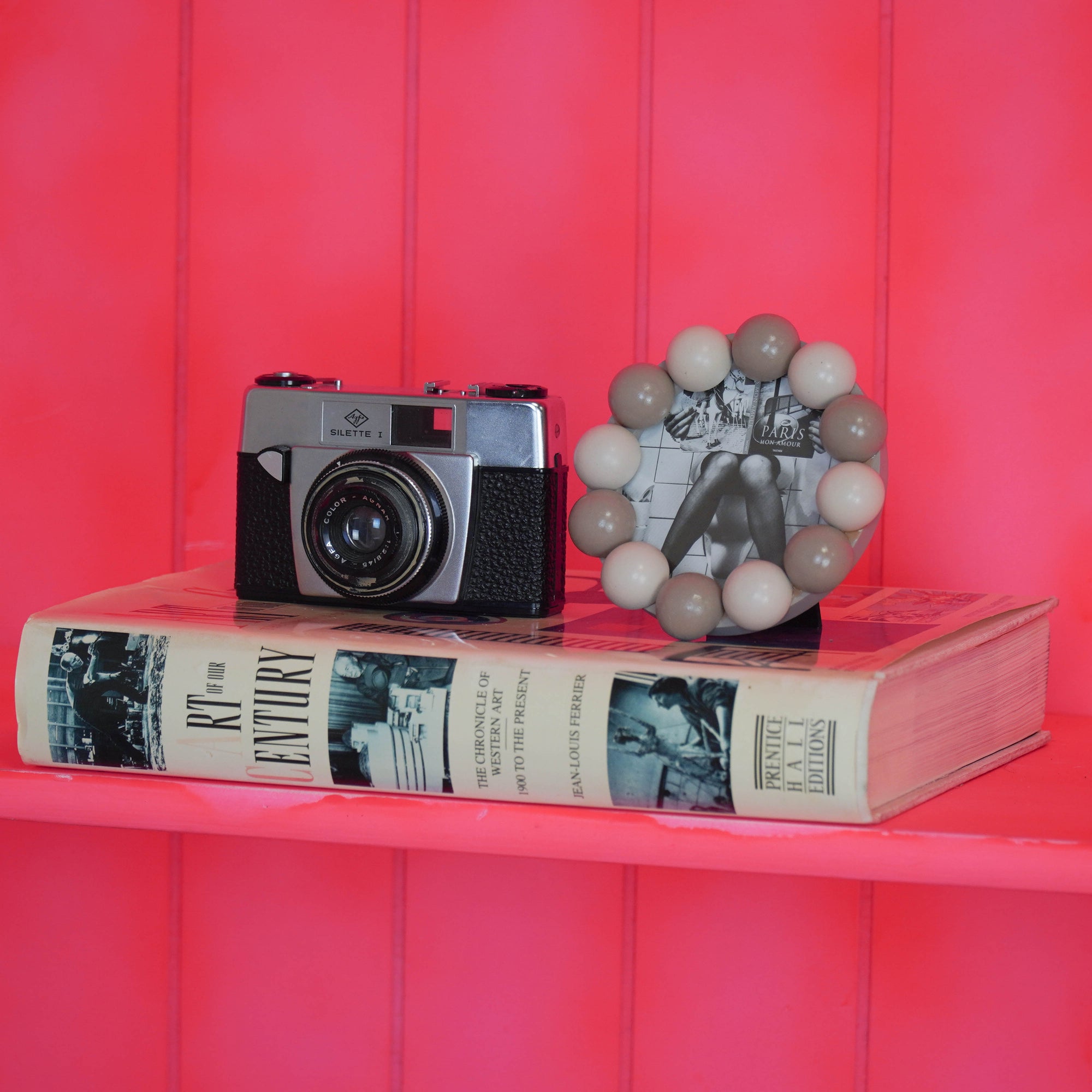 HOUSEVITAMIN FOTOLIJST BUBBLES MDF ZAND/TAUPE 14,5 CM