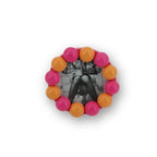 HOUSEVITAMIN FOTOLIJST BUBBLES MDF NEONROZE/ORANJE 14,5 CM