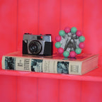 HOUSEVITAMIN FOTOLIJST BUBBLES MDF NEONROZE/MINT 14,5 CM