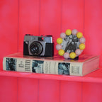 HOUSEVITAMIN FOTOLIJST BUBBLES MDF LICHTROZE/GEEL 14,5 CM
