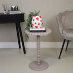 HOUSEVITAMIN RONDE BIJZETTAFEL MDF TAUPE Ø38 × 55 CM