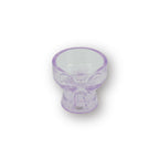 HOUSEVITAMIN KAARSENHOUDER BOW GLAS LILA 7,5 CM
