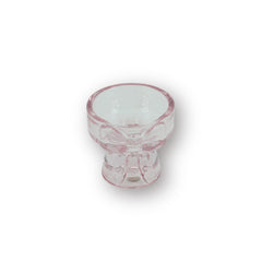 HOUSEVITAMIN KAARSEN- & THEELICHTHOUDER BOW GLAS ROZE 7,5 CM
