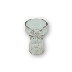 HOUSEVITAMIN KAARS- EN THEELICHTHOUDER BOW GLAS BRUIN 9,5 CM