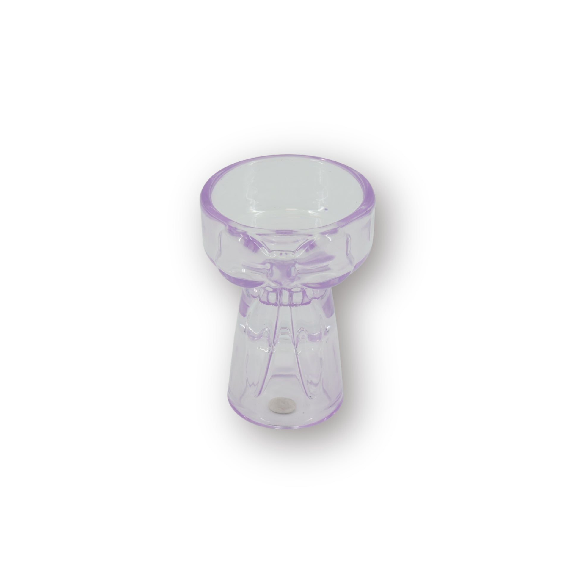 HOUSEVITAMIN KAARSEN- & THEELICHTHOUDER BOW GLAS LILA 9,5 CM