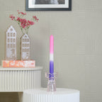 HOUSEVITAMIN KAARSEN- & THEELICHTHOUDER BOW GLAS ROZE 9,5 CM