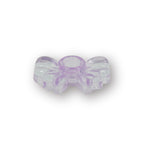 HOUSEVITAMIN KANDELAAR BOW GLAS LILA 9,5 CM