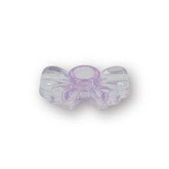 HOUSEVITAMIN KANDELAAR BOW GLAS LILA 9,5 CM