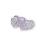 HOUSEVITAMIN KANDELAAR BOW GLAS LILA 9,5 CM