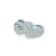 HOUSEVITAMIN KANDELAAR BOW GLAS IRISEREND 9,5 CM