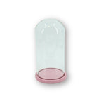 HOUSEVITAMIN DECORATIEVE STOLP GLAS/HOUT LICHTROZE 32 CM