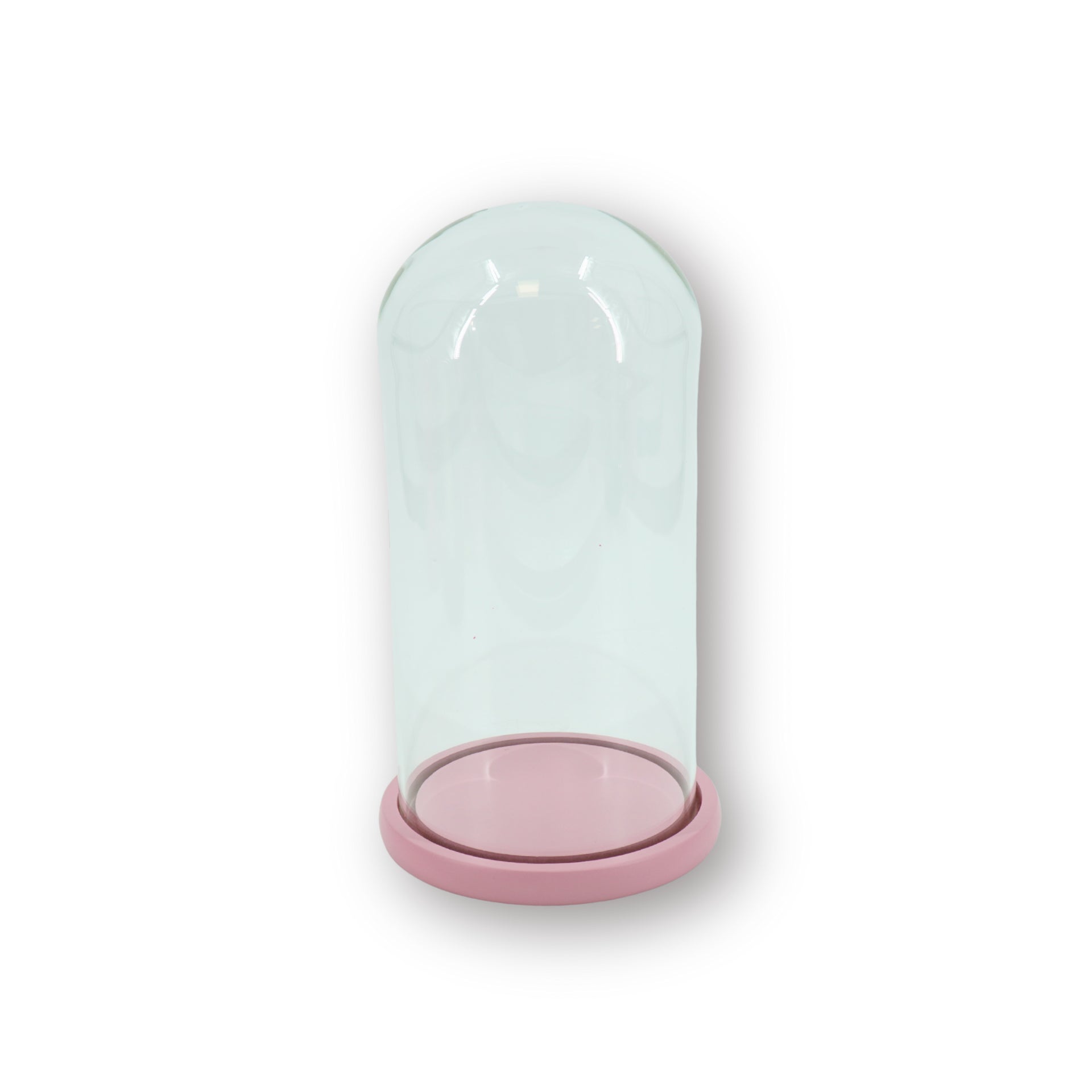 HOUSEVITAMIN DECORATIEVE STOLP GLAS/HOUT LICHTROZE 32 CM