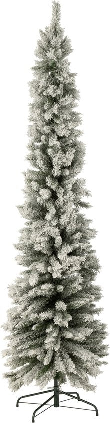   J-LINE KERSTBOOM KUNSTSTOF KLEIN MODEL BESNEEUWD GROEN GROOT