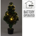 Kerstboom Met Verlichting - Fiber Optic - 45 Cm - Warm Wit