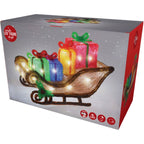 Kerstfiguur Acryl - Arreslee Met Led - 40 Cm