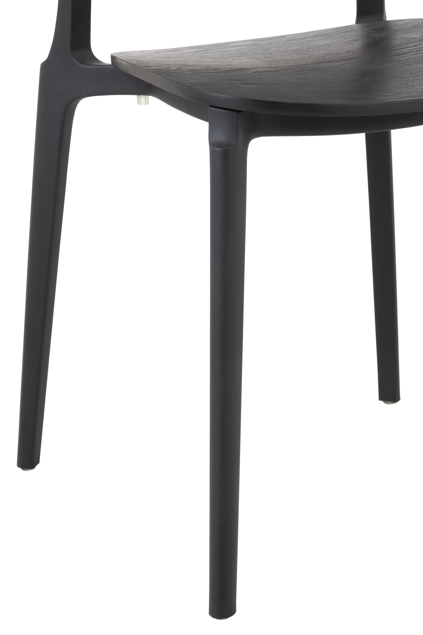Stoel Basic polyester/fineer zwart - Tuincentrum Lopik