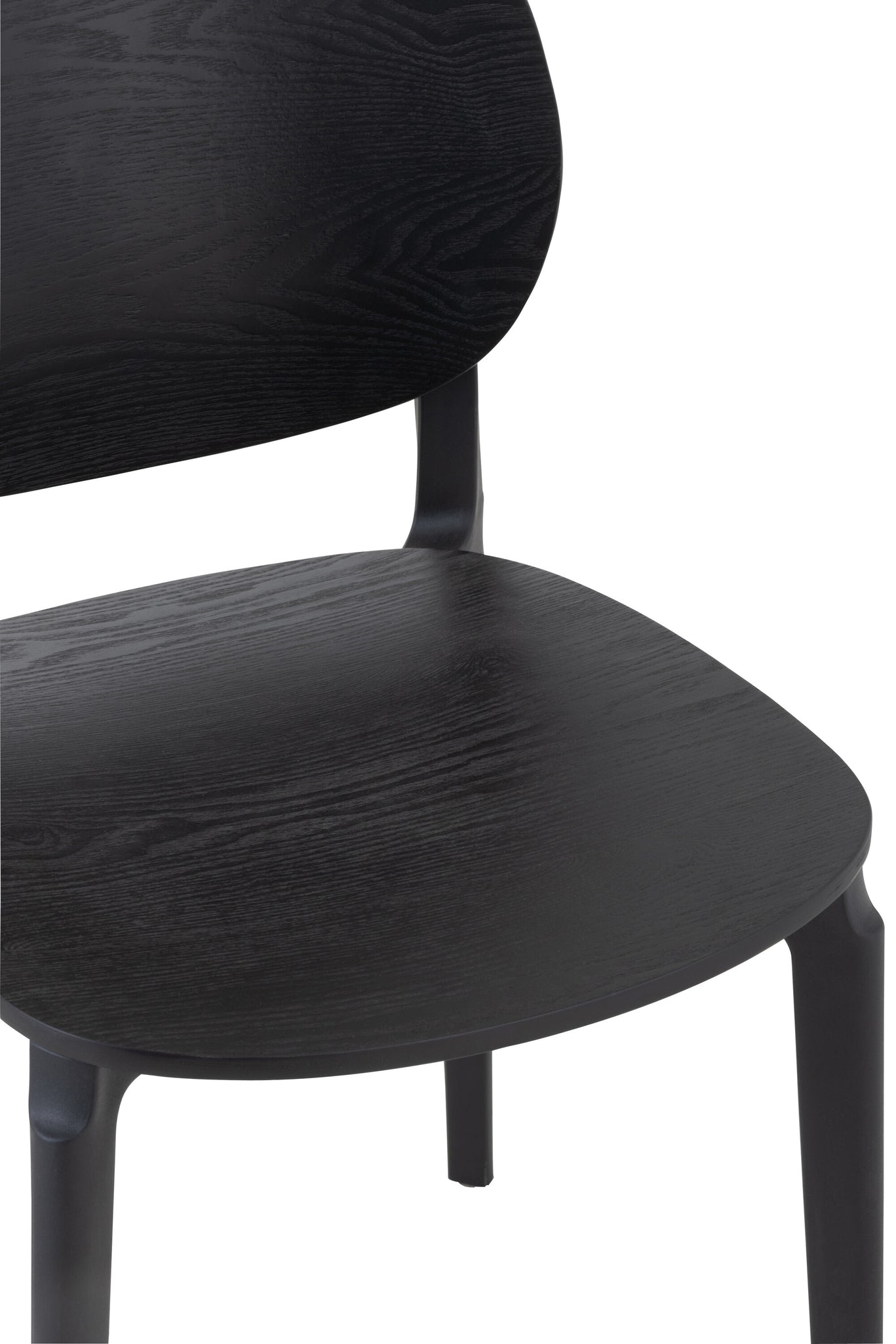 Stoel Basic polyester/fineer zwart - Tuincentrum Lopik