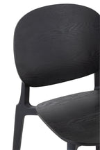 Stoel Basic polyester/fineer zwart - Tuincentrum Lopik