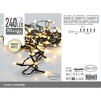 Ceruzo Led Verlichting - 18 Meter - 240 Led Lampjes - Warm Wit - Voor Binnen En Buiten