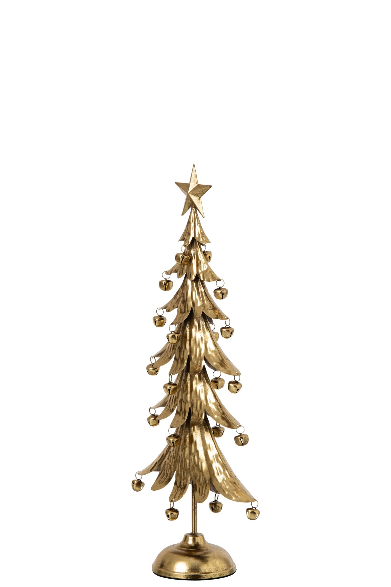 J-LINE DECORATIEVE KERSTBOOM IJZER GOUD KLEIN 56 CM