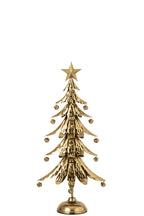 J-LINE DECORATIEVE KERSTBOOM IJZER GOUD KLEIN 56 CM