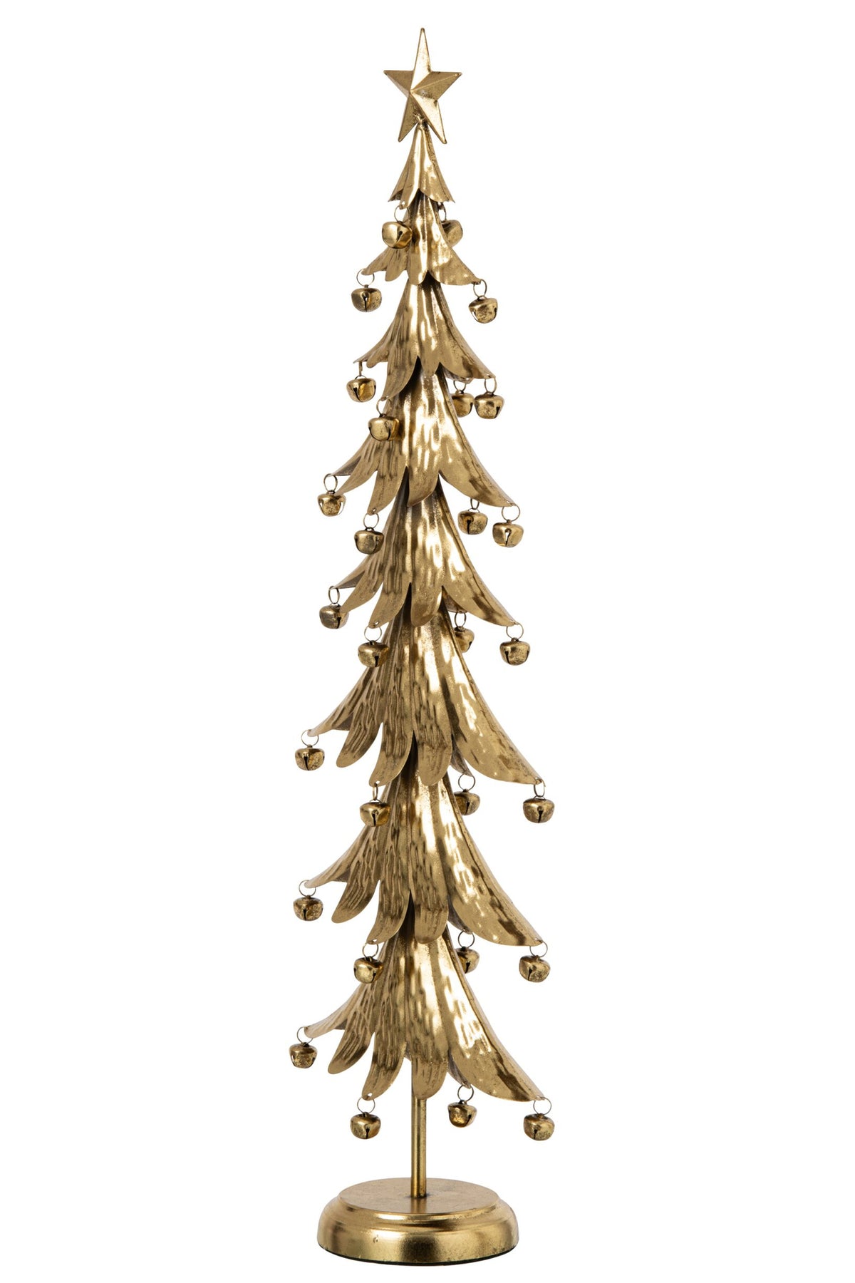 J-Line decoratieve kerstboom ijzer goud large 78,5 cm