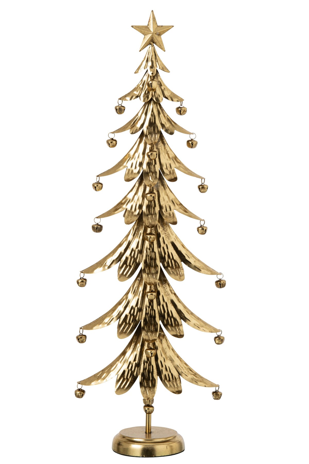 J-Line decoratieve kerstboom ijzer goud large 78,5 cm