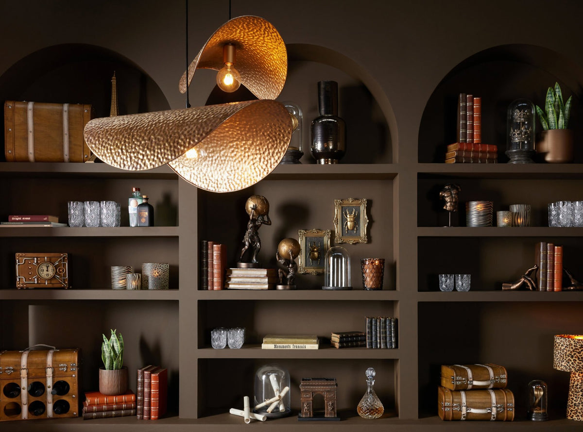 J-LINE HANGLAMP METAAL GOUD KLEIN 51 CM