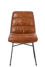 J-LINE EETKAMERSTOEL LEER CAMEL