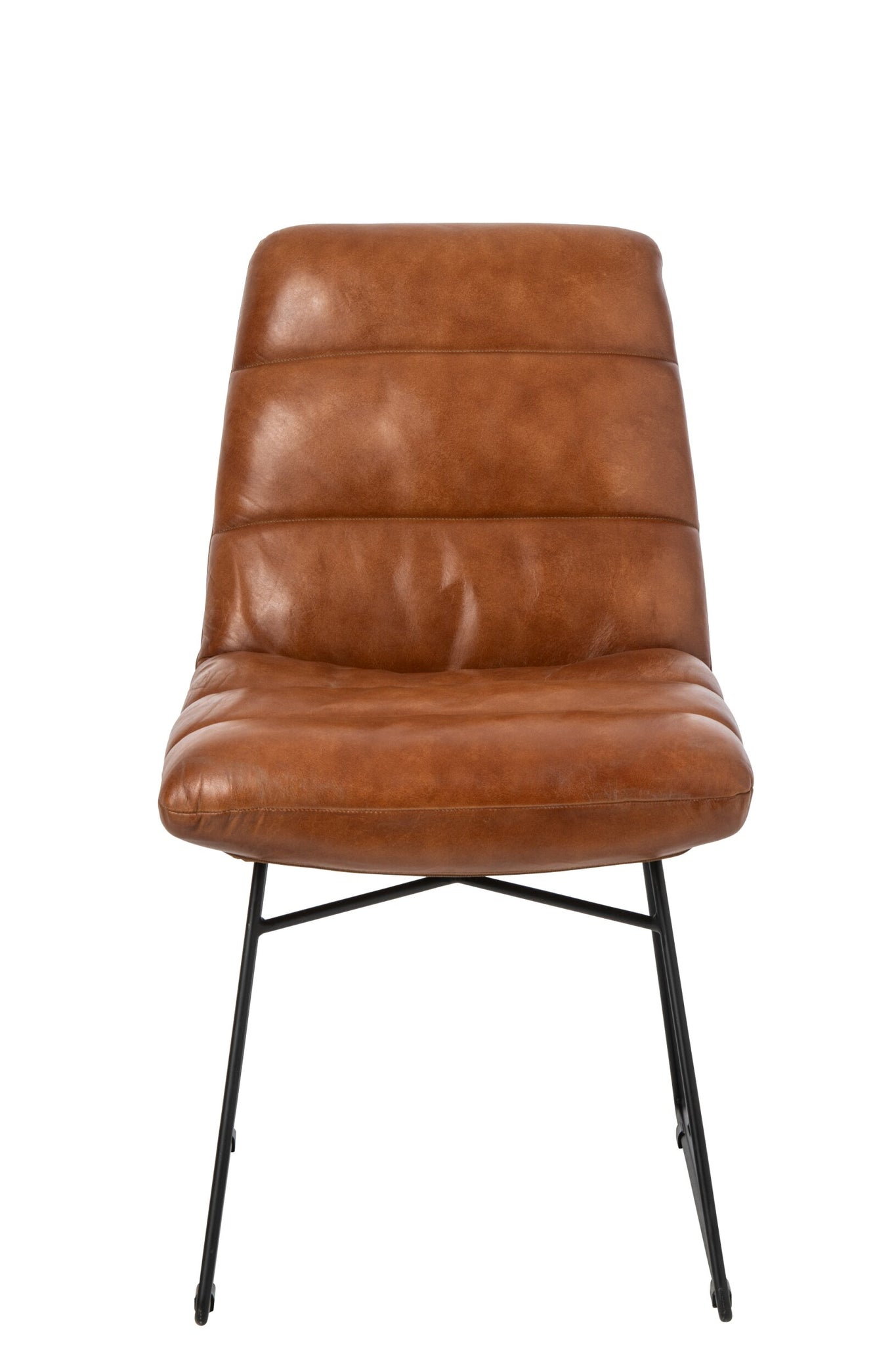 J-LINE EETKAMERSTOEL LEER CAMEL
