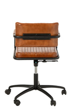 J-LINE BUREAUSTOEL LEER CAMEL