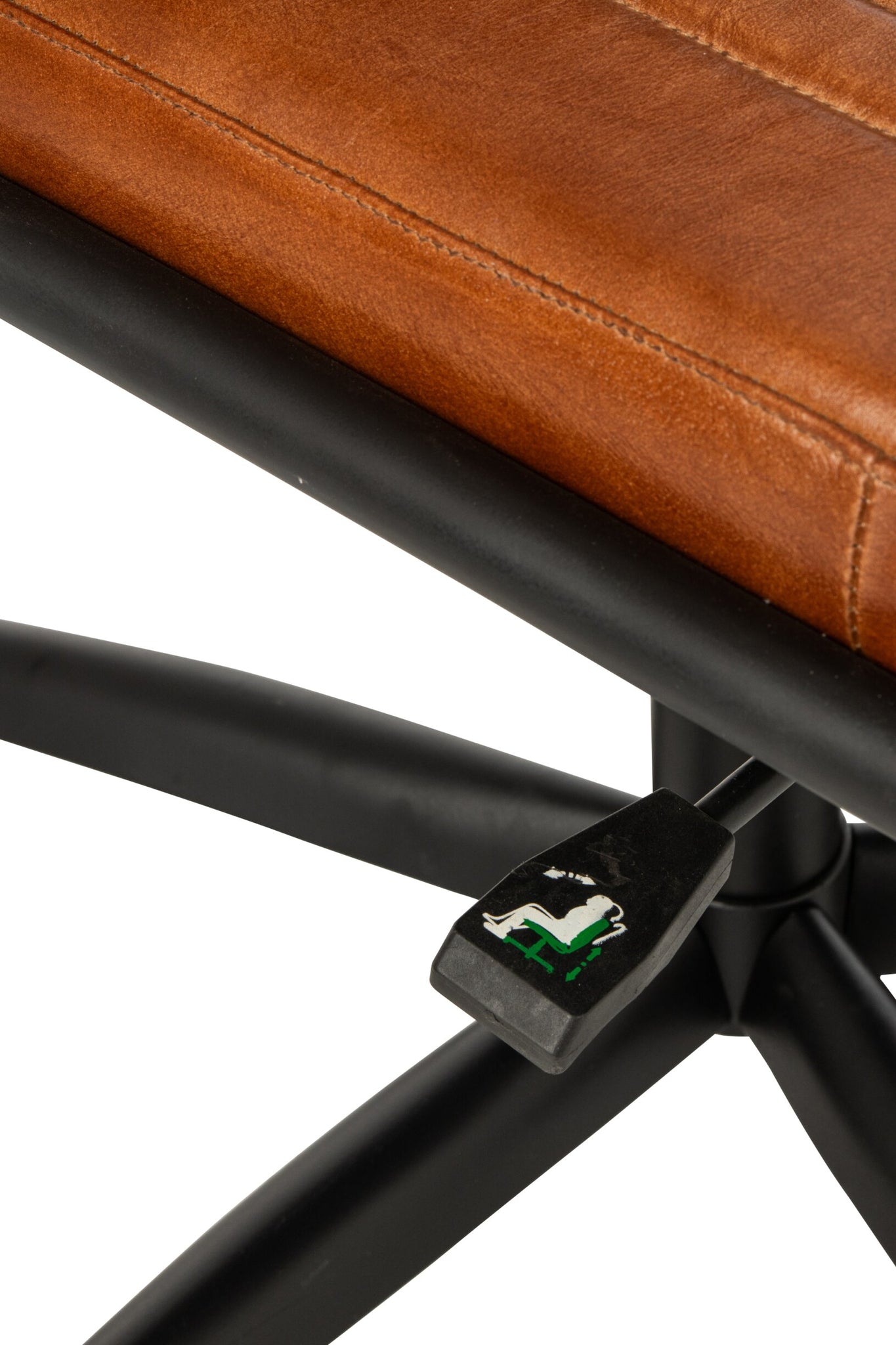 J-LINE BUREAUSTOEL LEER CAMEL