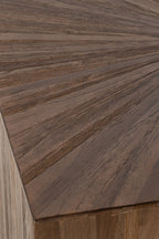 J-LINE SET VAN 3 SALONTAFELS RAY CUBE GERECYCLED HOUT DONKERBRUIN