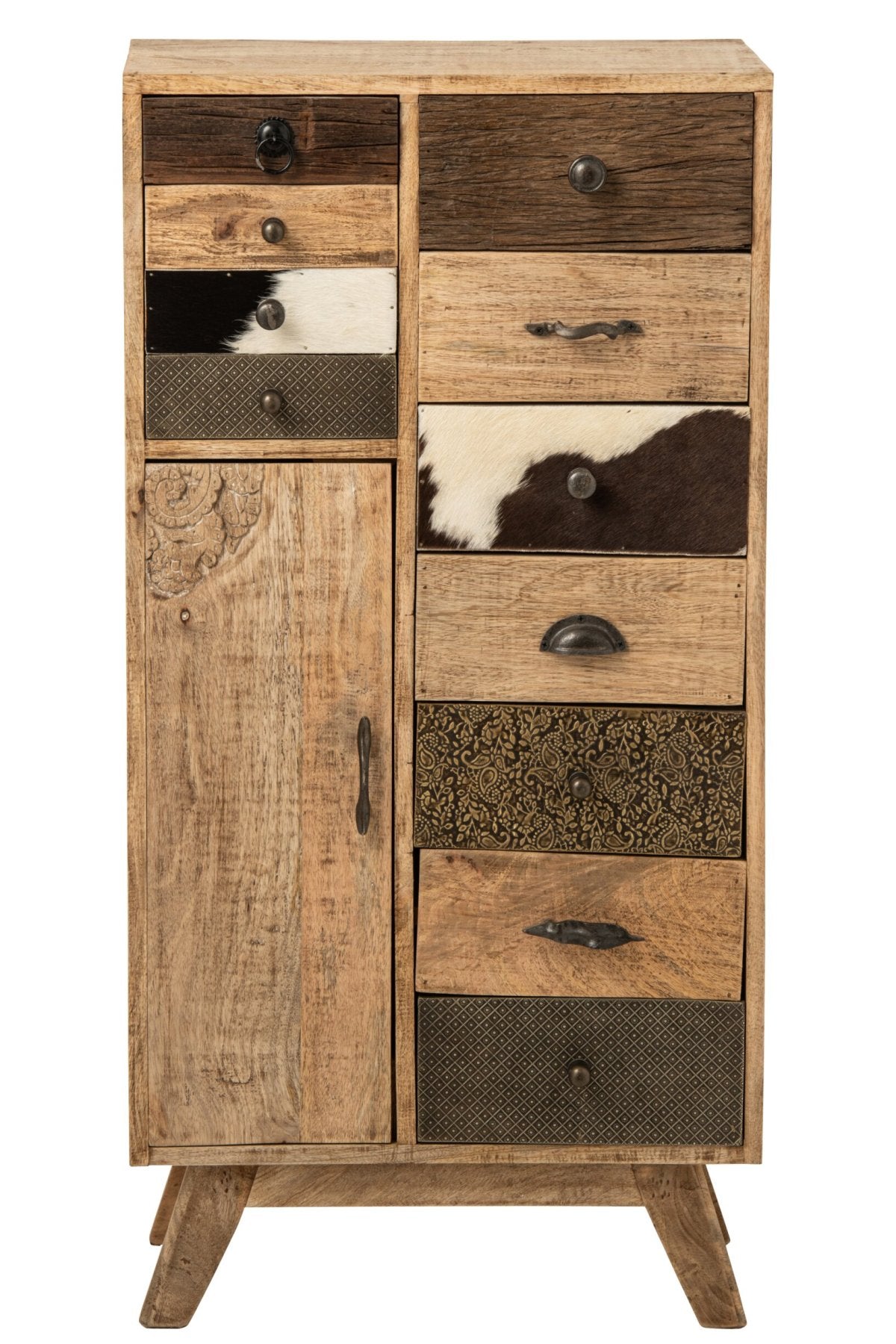 J-LINE LADEKAST RELIEF MANGOHOUT MULTI/NATUREL