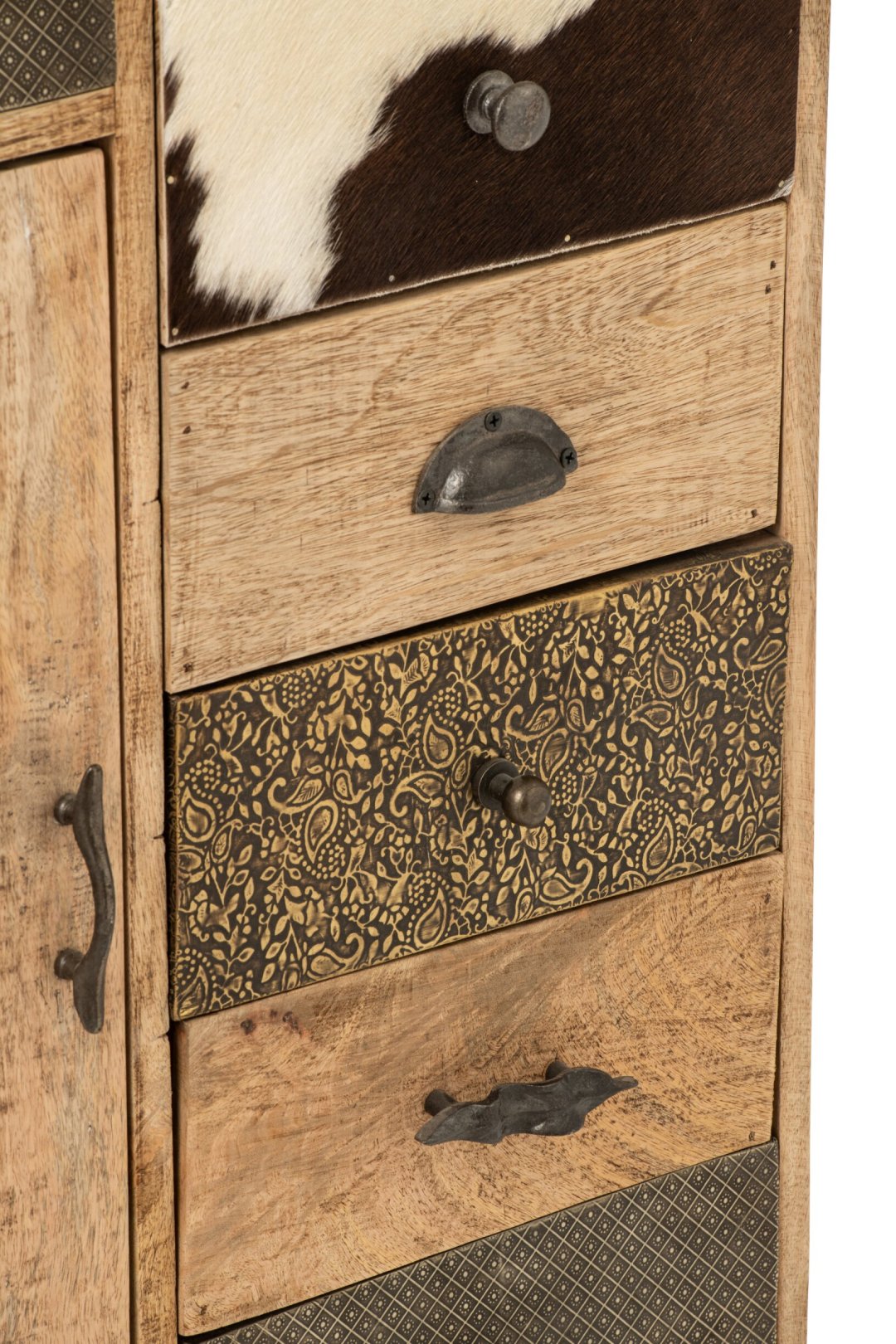 J-LINE LADEKAST RELIEF MANGOHOUT MULTI/NATUREL