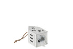 J-Line kersthanger huisje met LED wit 10 cm – set van 4