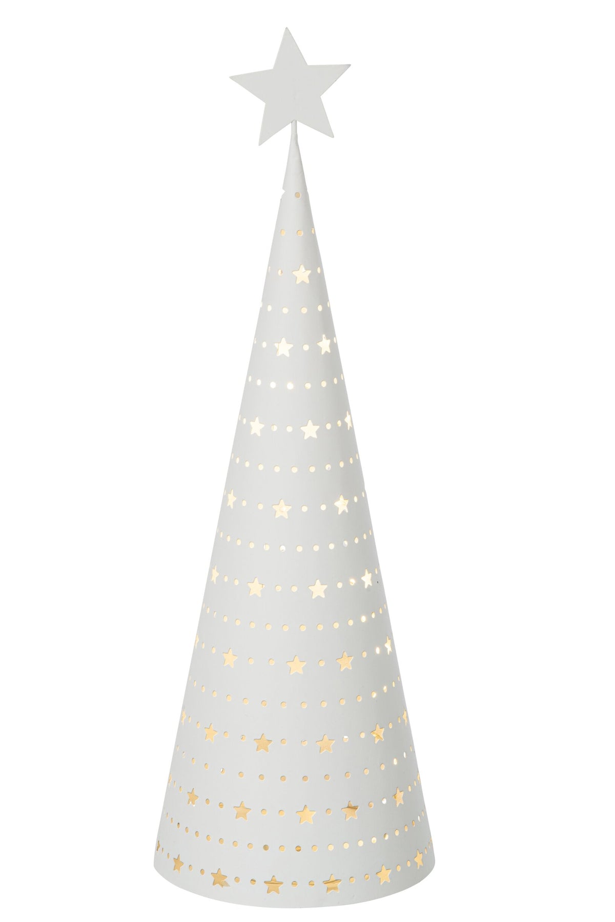 J-Line LED kerstboom ijzer wit large 38 cm
