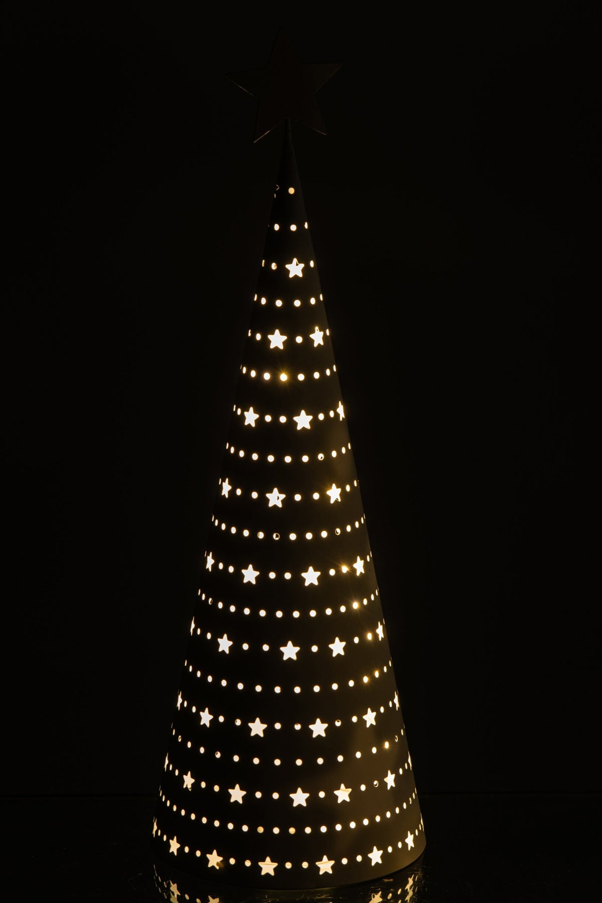 J-Line LED kerstboom ijzer wit large 38 cm